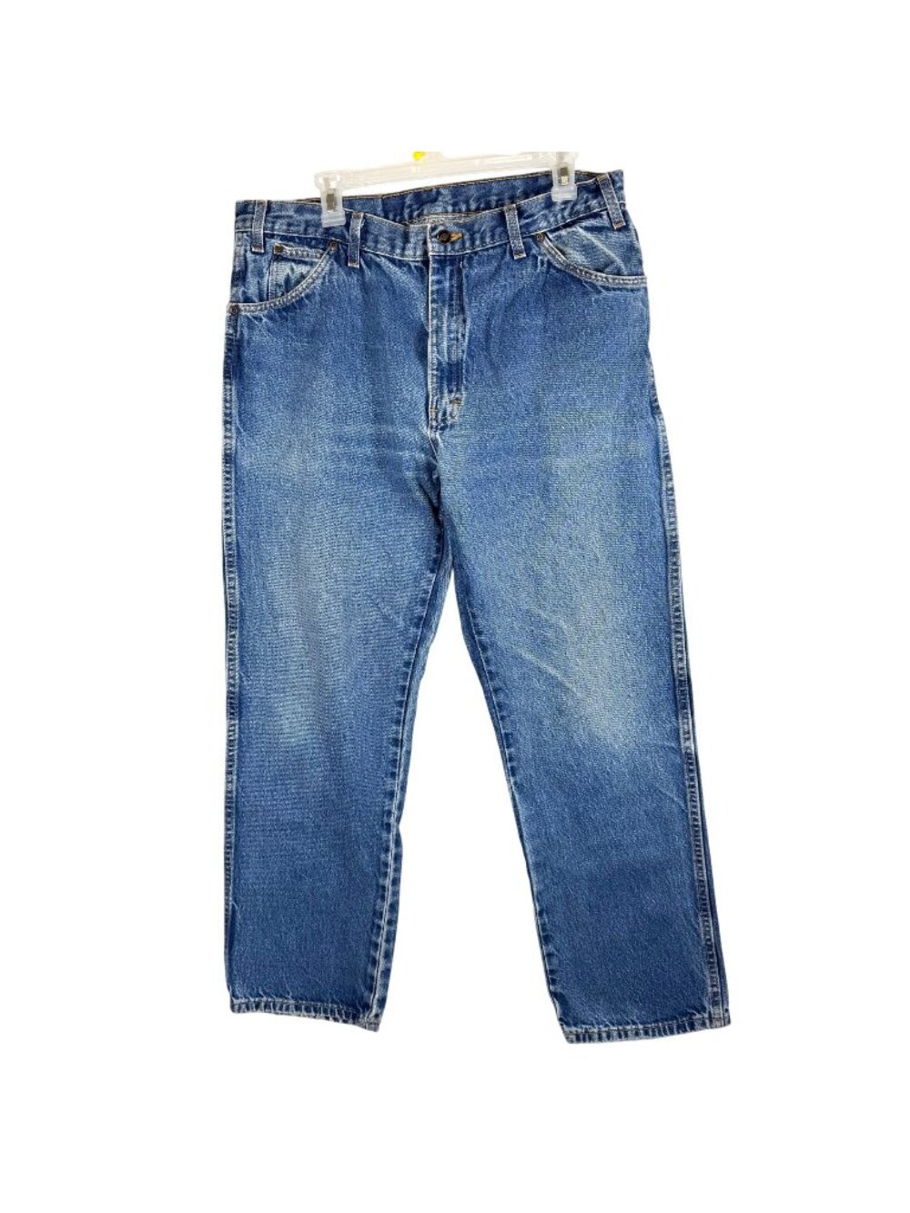 Dickies Blue Denim Jeans Straight Leg Relaxed Fit Zip Fly Workwear Men